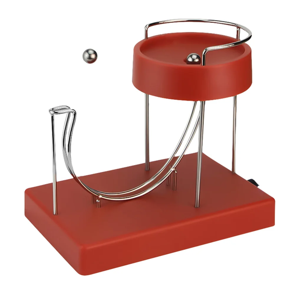 

Perpetual Machine Kinetic Art Motion Inertial Metal Automatic Creative Infinite Jumping Table Toy Home Decor,Red