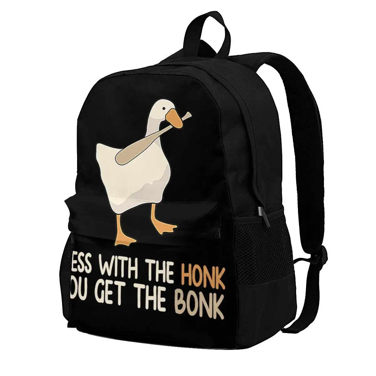 

You Get The Bonk Backpacks Untitled Goose Game gaming animal Pattern Modern Polyester Backpack Elementary School Teen Bags