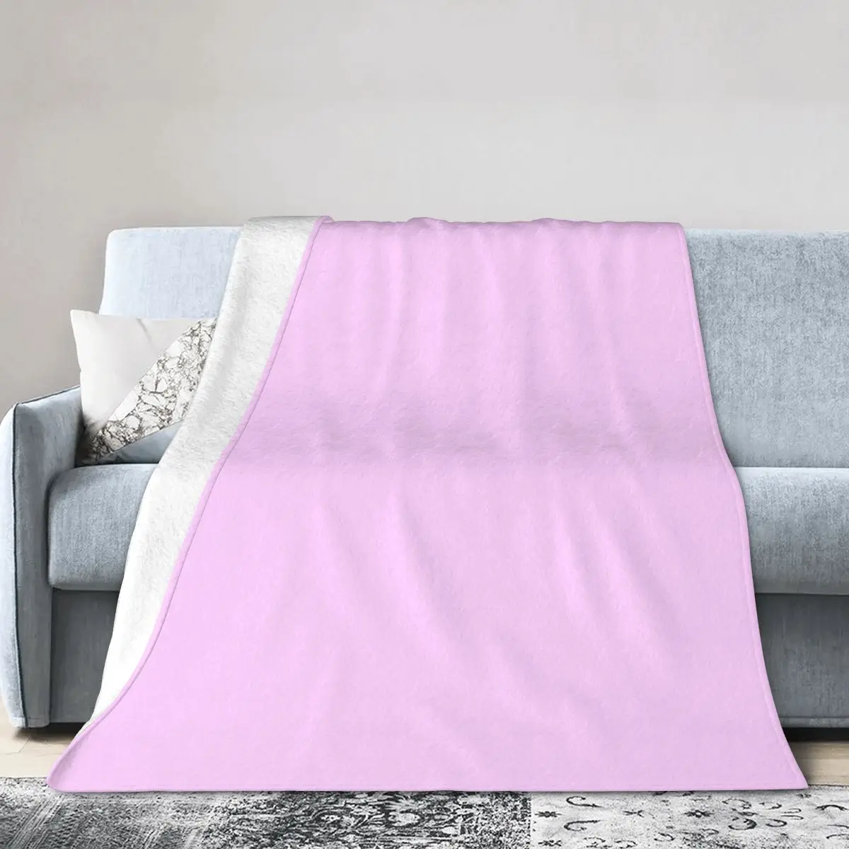 

bed cover girl sofa bed cover blanket solid color pink purple Anti-pilling Microfibers Non-stick Washable cute girl fluffy soft