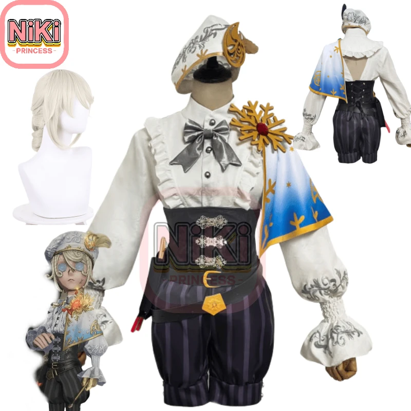 

Identity V Golden Ratio Painter Cosplay Costume Game IDV Cos Edgar Valden Costume and Cosplay Wig
