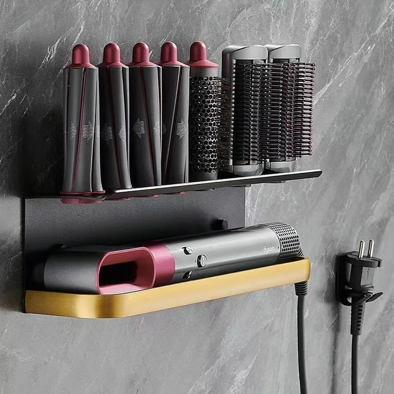 Настенный держатель для сушилки и бигуди подходит Dyson Airwrap