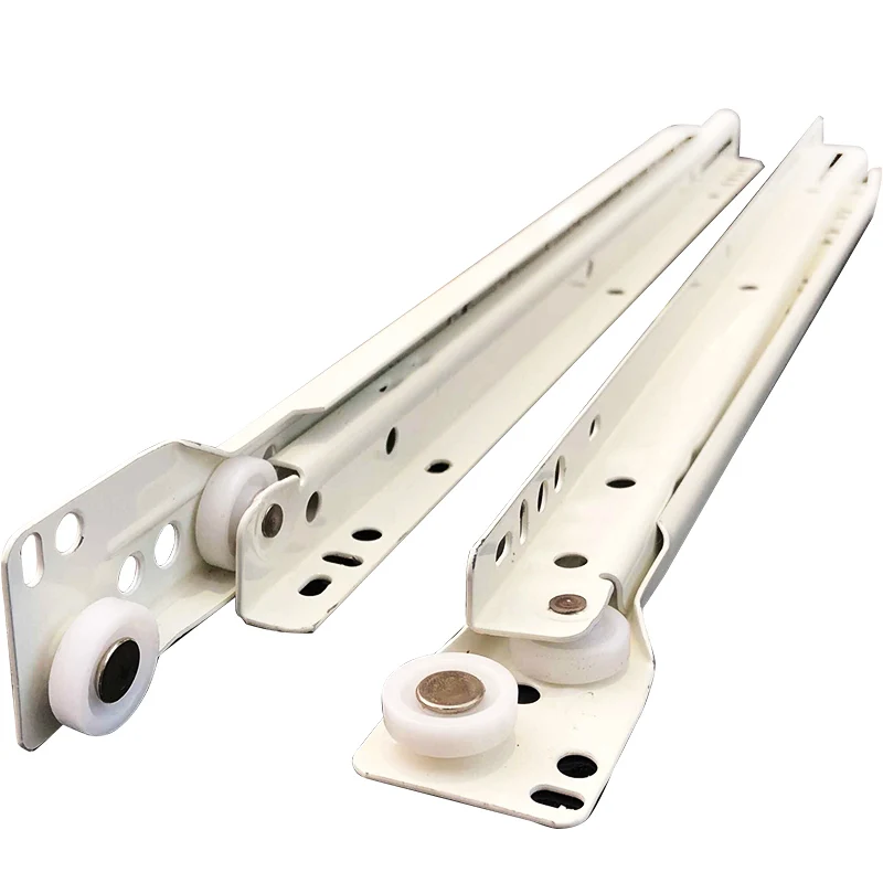 

Drawer Track Slides Two Cabinet Rails Thickening Computer Table Chute Clothing Cabinets Keyboard Roller Pulley Furniture