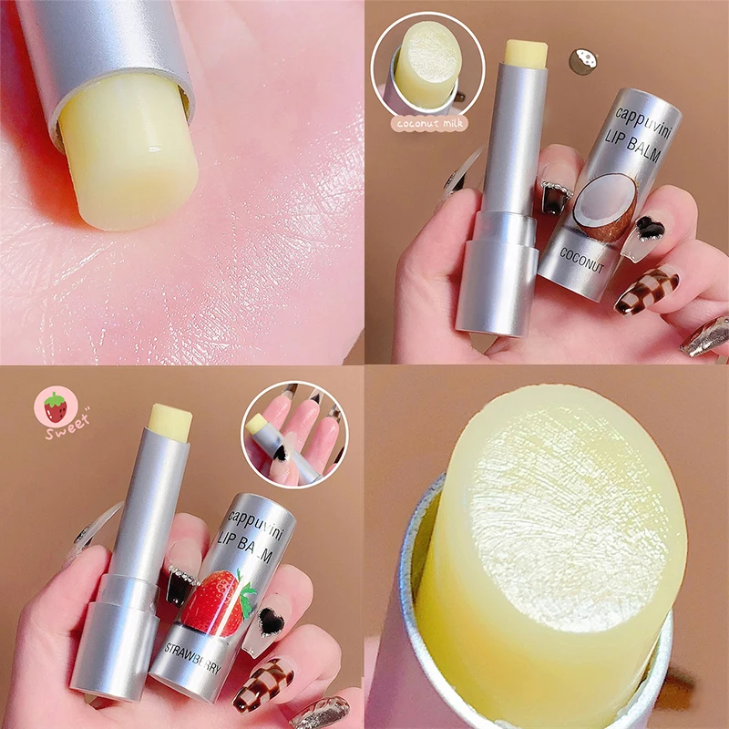 

Coconut Milk Transparent Lip Balm Lipstick Base Not Greasy Lip Oil Moisturizing Clear Lipgloss Long Lasting Hydrating Lip Care