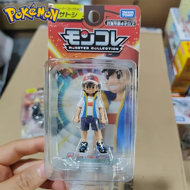 Фото Оригинальная коллекционная фигурка TAKARA TOMY Pokémon Moncolle Trainer - Masters Eight Series, гаражный набор для сборки, игрушка, подарок на день рождения для мальчика №2