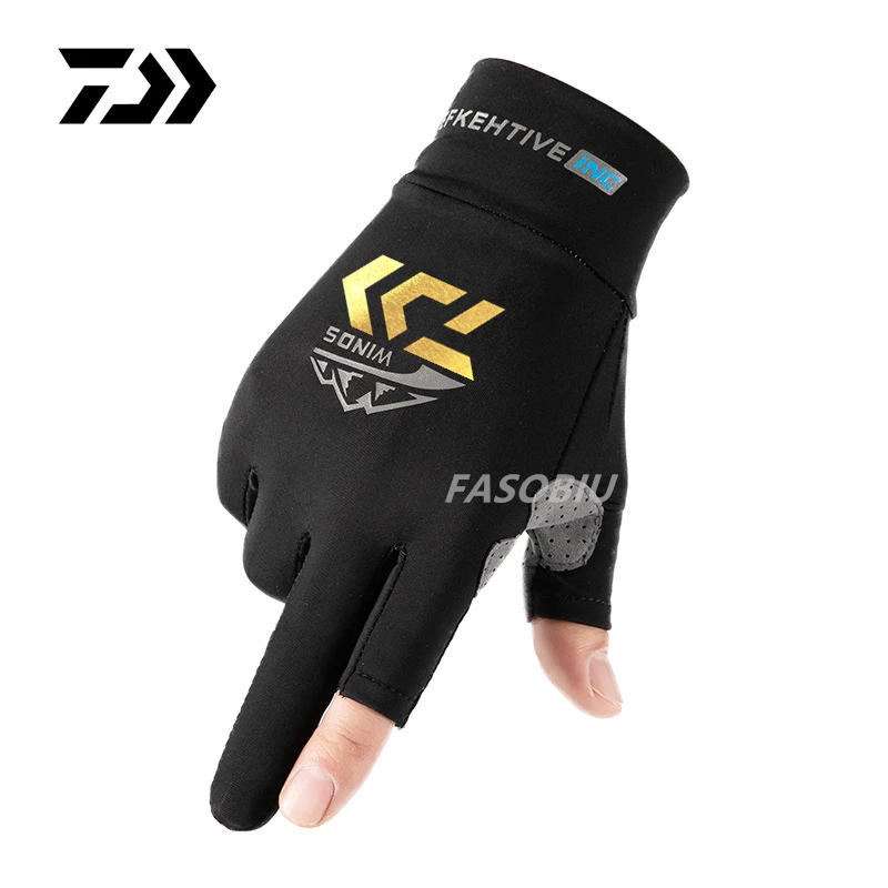 

Новинка 2021, спортивные походные перчатки Daiwa для активного отдыха, весенняя одежда для рыбалки, хлопковые водонепроницаемые противоскользя...