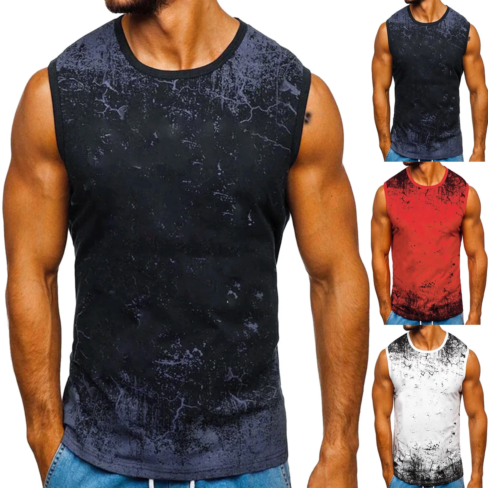 

Males' Fitness Workout Sportswear Quick Dry Tops Summer Gyms Clothing Men's Bodybuilding Tank Tops Sleeveless Casual Vests