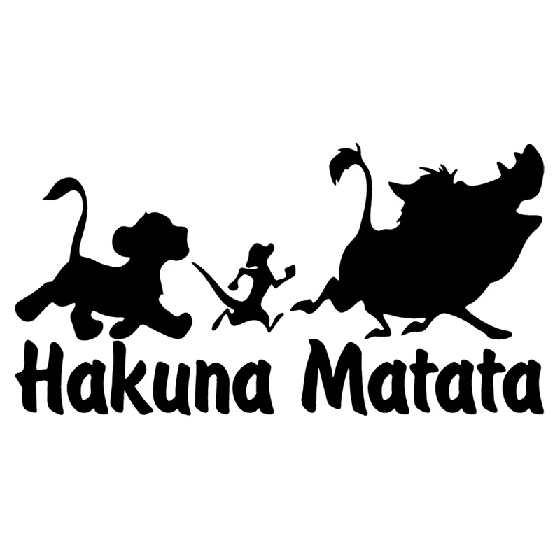 

Car Stickers Vinyl Decal Hakuna Matata Animal Motorcycle Decorative Car Accessories Pegatinas Para Coche