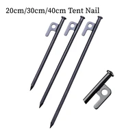 48pcs 202530cm tent nails camping tent stake ground stakes outdoor steel tent peg for awning canopy hiking tent accessories