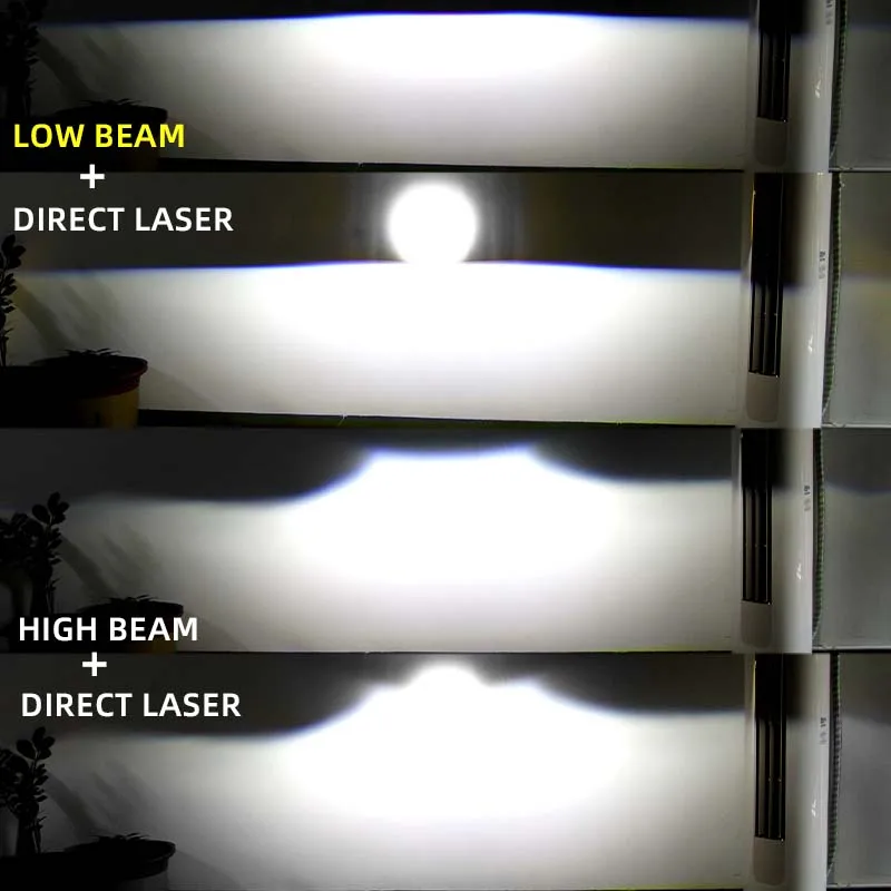 

1 шт., 3-дюймовые светодиодные фары, противотуманные фары H11 9005 HB3, двухсветодиодные лазерные линзы проектора, противотуманные фары, универсальные светодиодные фары 12 В