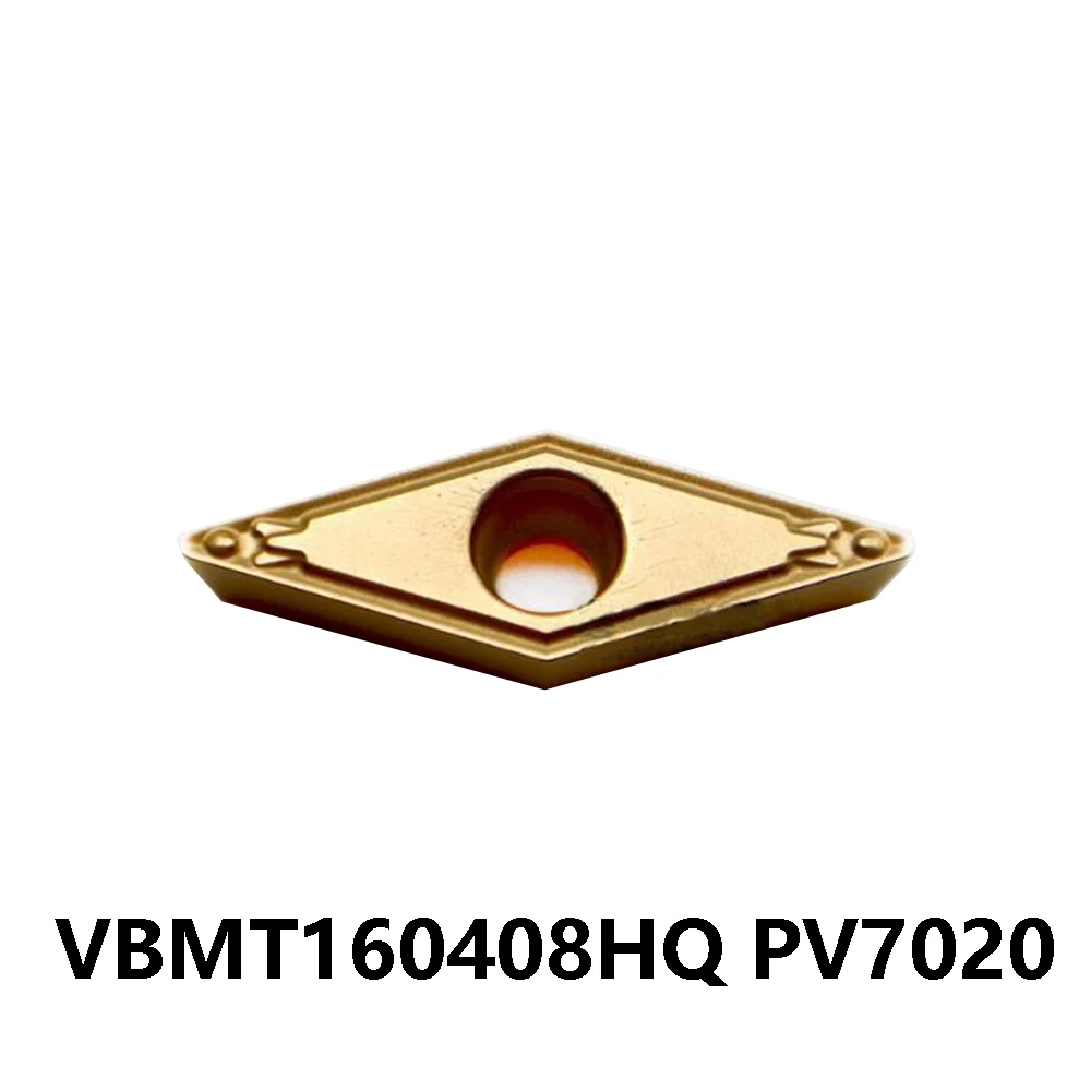 35 ° Вставки VBMT 160408 HQ PV7020 Оригинальный VBMT332HQ Твердосплавная пластина Токарный