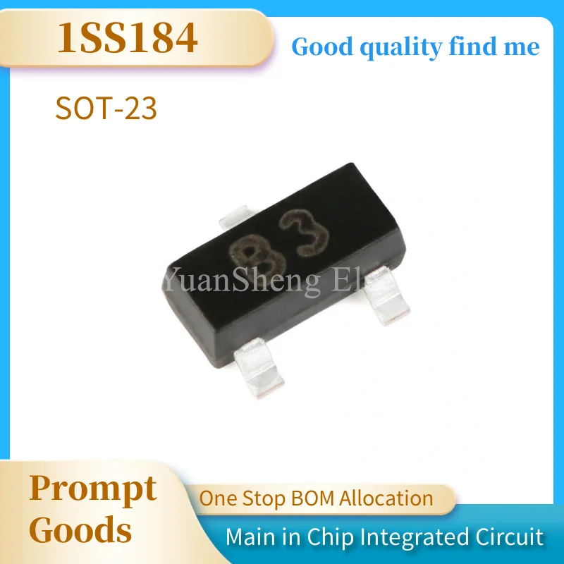 

100PCS/lots New and Original 1SS184 1SS184LT1G B3 SOT23 TRANSISTOR ISS184