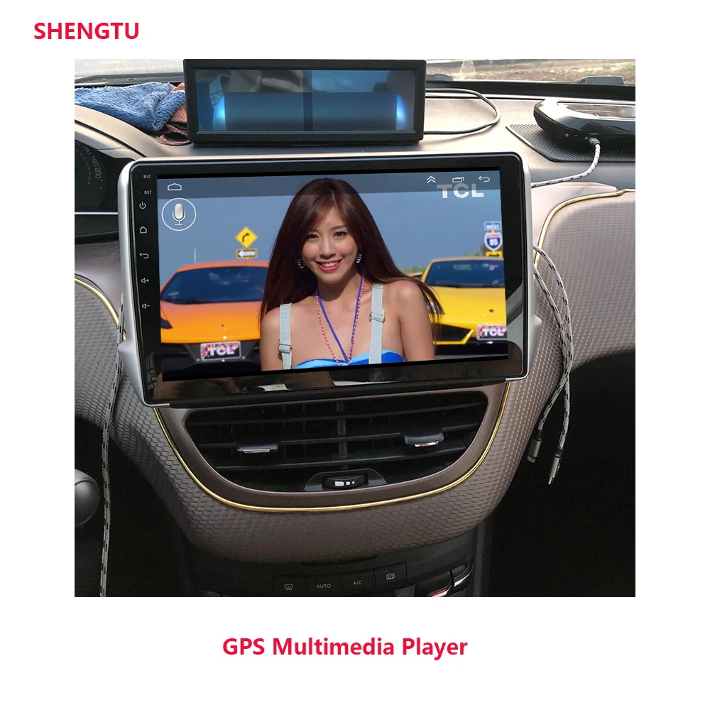 

SHENGTU для Peugeot 2008 208 2012 - 2018 автомобильное радио, автомобильные видеоплееры, CarPlay, Android, Автомобильный GPS, № 2 din, DVD
