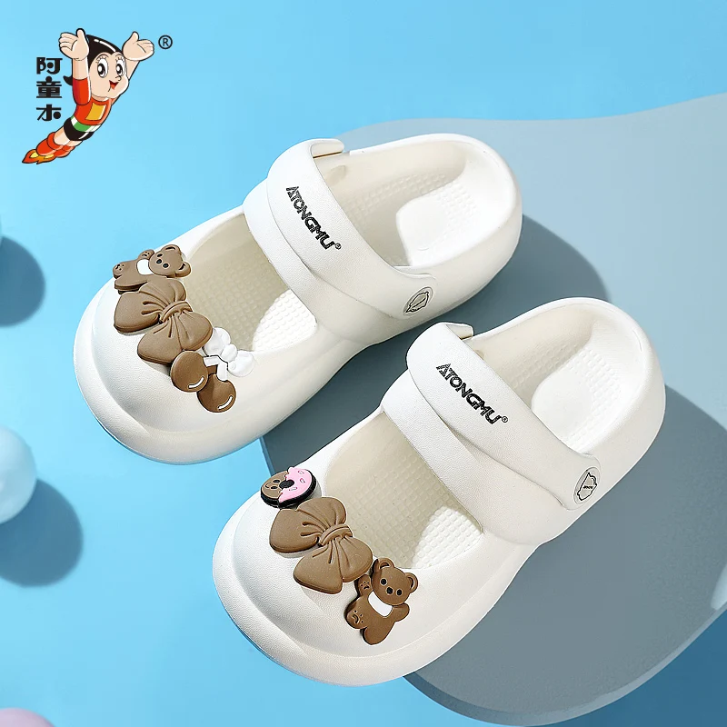 

Girls Flats Children Princess Shoes With Bow-knot Sweet Kids Mary Jane Elegant Classic British Garden Shoes Croc Slippers Clogs