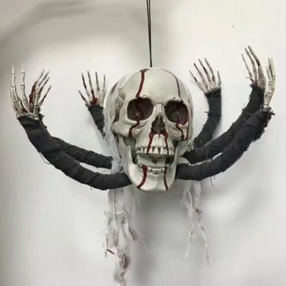 

Украшение в виде черепа, шесть когтей, пластиковое искусственное украшение, реквизит для вечевечерние НКИ на Хэллоуин, украшение в виде чер...