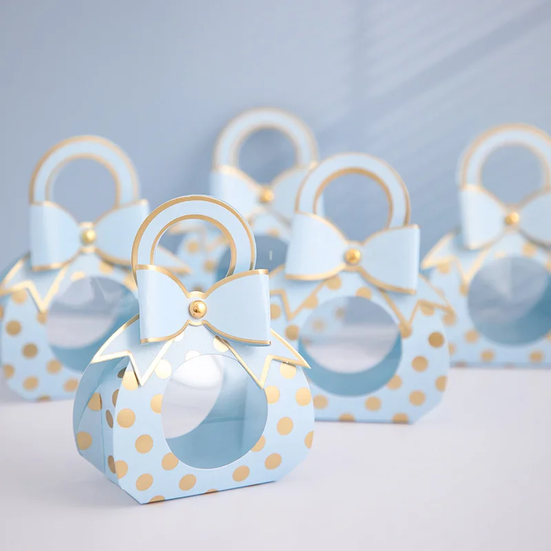

20/50Pcs Nipple Shape Candy Dragee Gift Box Baby Shower Birthday Party Decorations Kids Chocolate Packaging Wedding Decorations