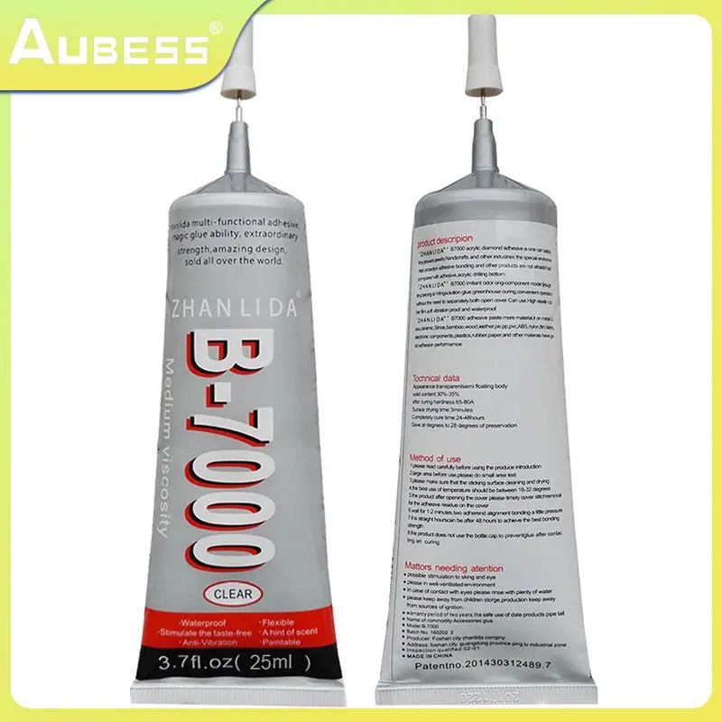 

Universal Upgrade Diy Super Shell 15ml 25ml Rhinestone Waterproof Super Glue B7000 Upgrade Multi-function New Liquid Glue
