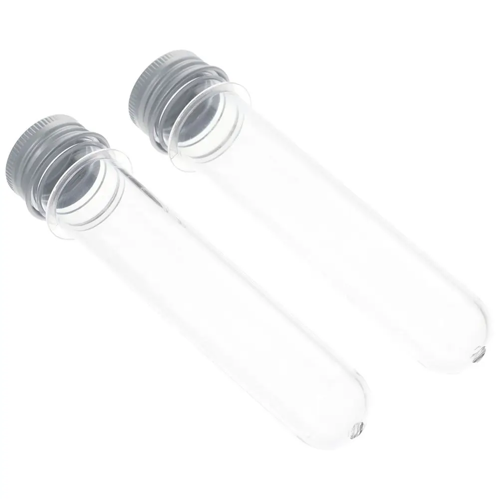 

Прозрачная пробирка, 10 шт., школьные принадлежности, 25 × 140 мм, 45 мл, буретка с алюминиевым покрытием, пластиковые научные трубки, хранение конфет