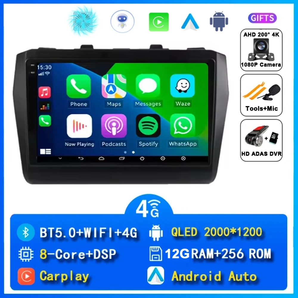 

Автомобильное радио Android 15 Carplay для Suzuki Swift 2016 2017 2018 2019 2020 2021 навигация GPS мультимедийный плеер 8G 256 ГБ DSP 2 din