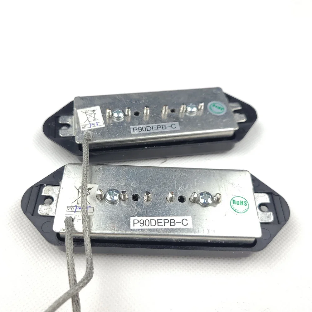 Черные звукосниматели Alnico Low Gauss Iconic Sound P90 Dogear Style Single Coil Bridge Pickup для электрогитары