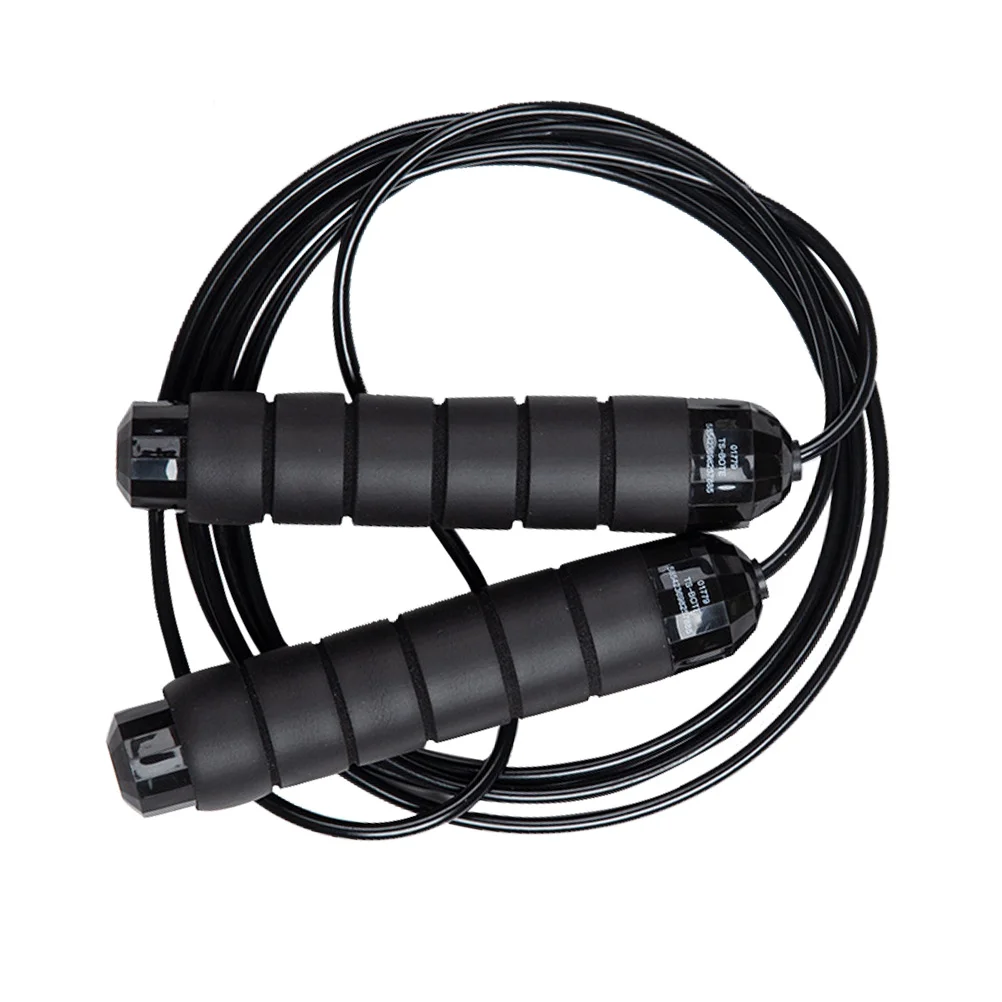 

Adjustable Jump Rope Exercise Jumping Rope Skipping Rope for Fitness Training Outdoor Black
