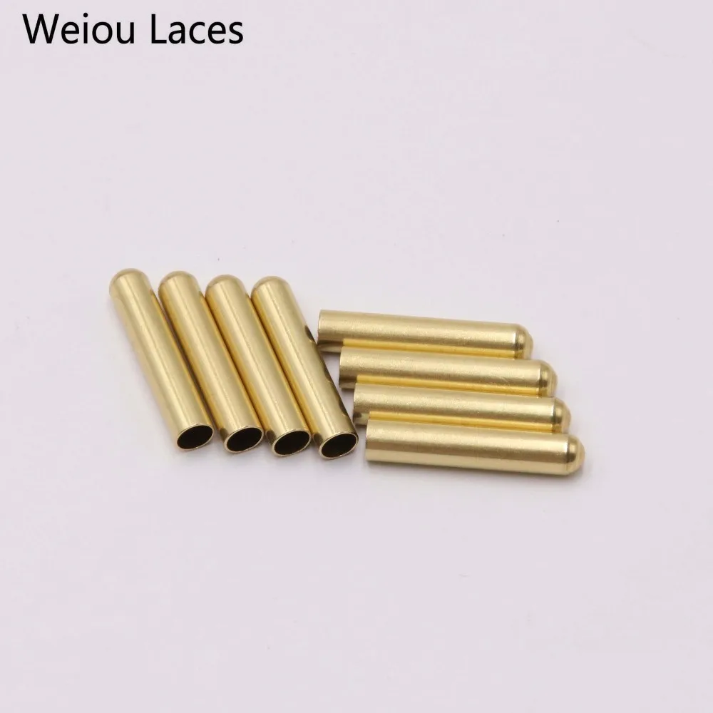 Weiou 20pcs 4.3x22mm Shoes Accessories Diy Shoelaces Shoe Lace Tips Unsex Women Replacement Head For Shoestrings Bullet Aglets