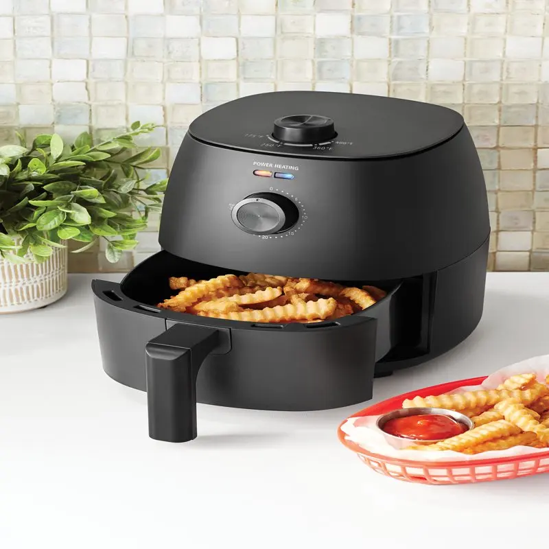 

2.2 Quart Compact Air Fryer, Non-Stick, Dishwasher Safe Basket, 1150W, Black Air fryer Air fryer liner Airfryer free shipping Fr