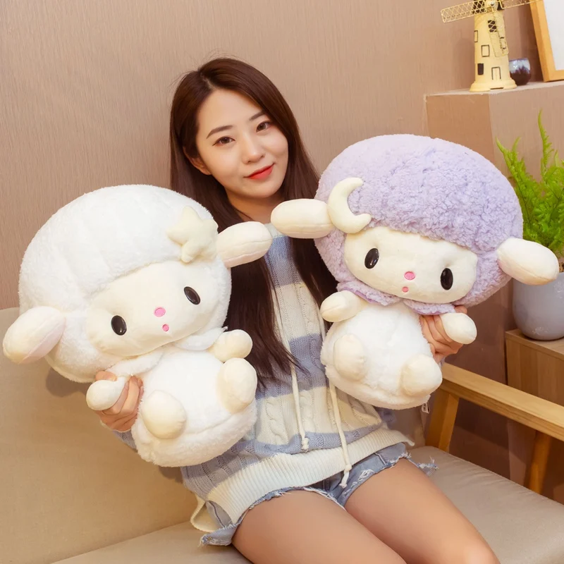 

1pc 30/40cm Super Soft Kawaii Mutton Animals Fantasy Gemini Angel Cotton Sheep Plush Toys Home Sofa Cushion Baby Appease Doll