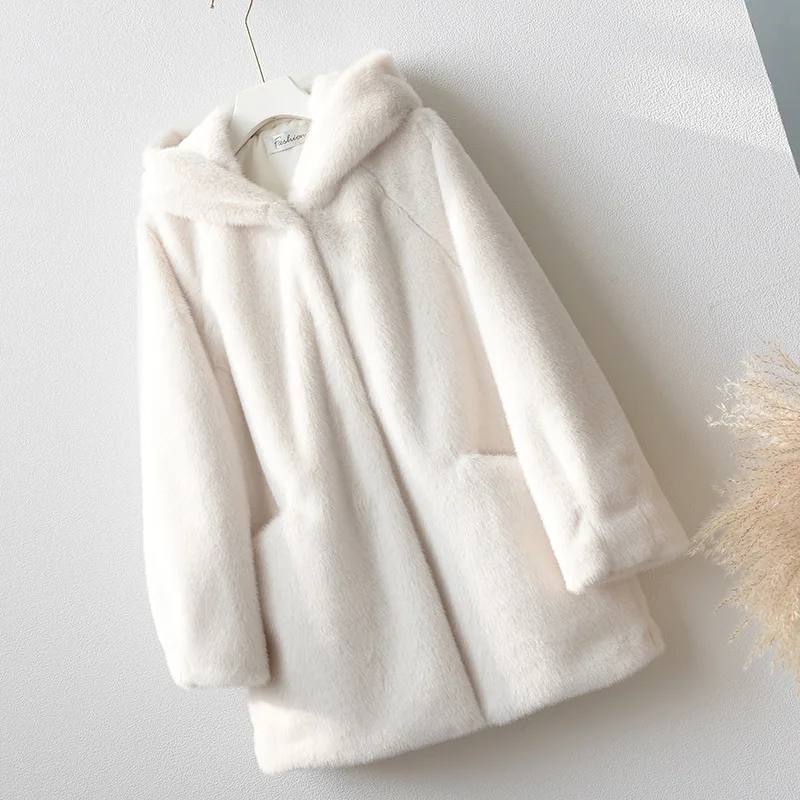 Panic Buying Jackets Women's Winter Coats Fur Mink Fur Thick Winter High Street Other Slim Real Fur Winter Jackets 2022 Woman