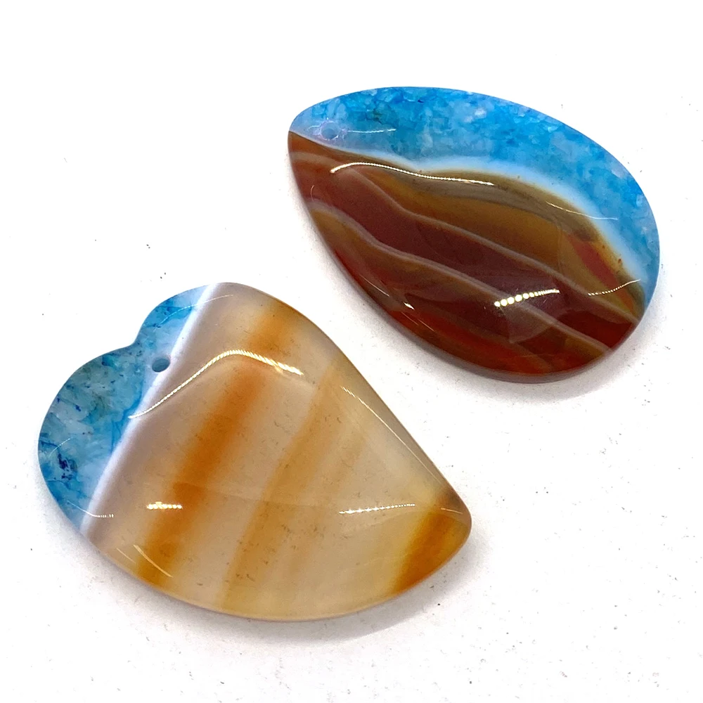 Модное ожерелье из натурального агата для мужчин и женщин подвеска изготовления