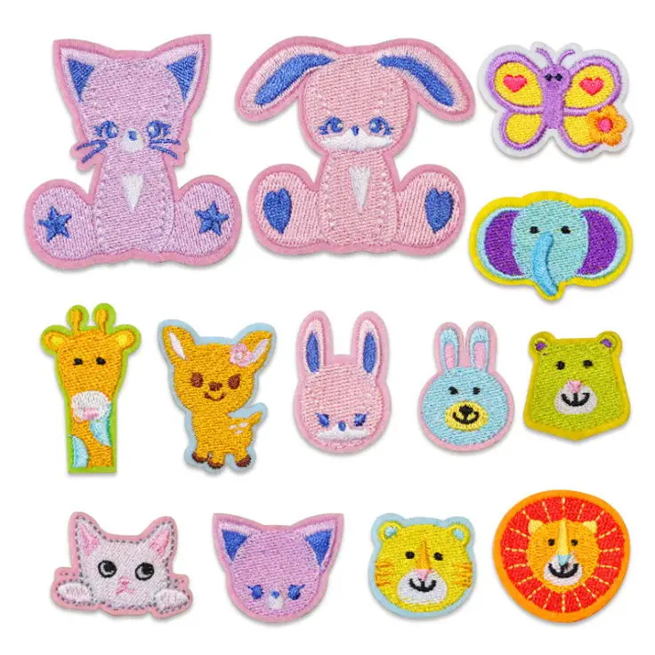 10 шт. вышитые наклейки для джинсов пальто футболок