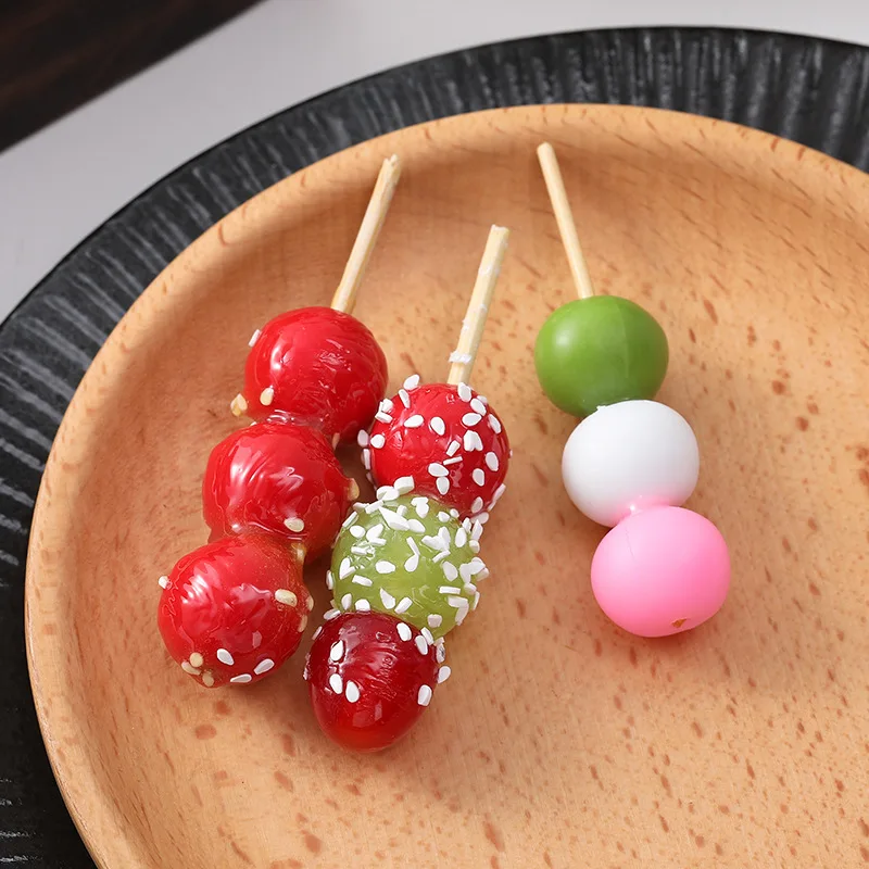 Брелок с имитацией фрикаделек креативная мода еда фрикадельки фруктовая модель