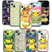 pokemon pikachu phone cases for iphone 11 12 pro max 6s 7 8 plus xs max 12 13 mini x xr se 2020 soft tpu coque carcasa