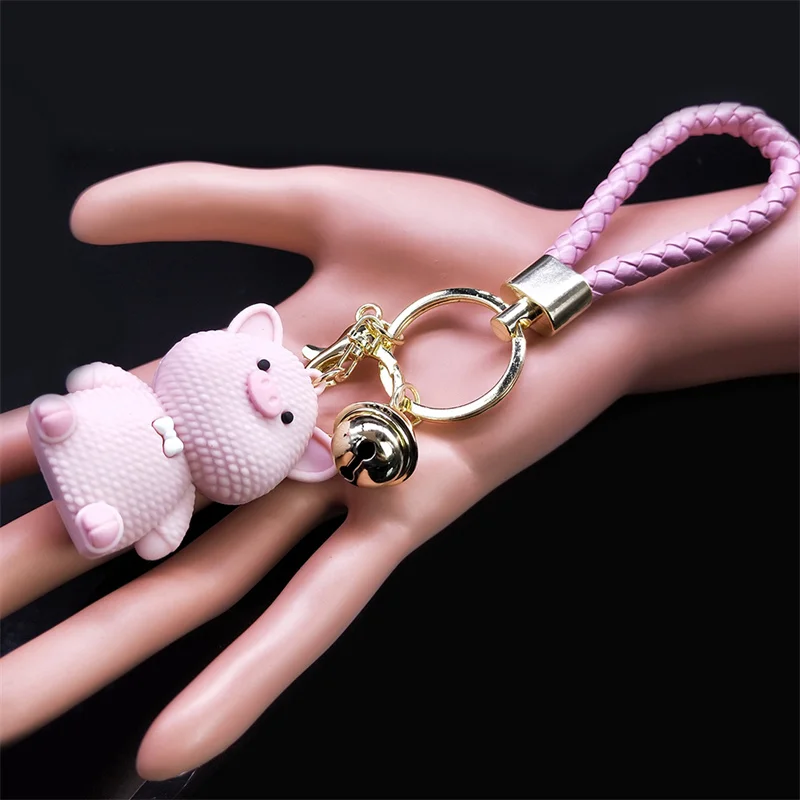 Брелок для детей в розовом цвете силиконовый брелок брюк аксессуары сумок