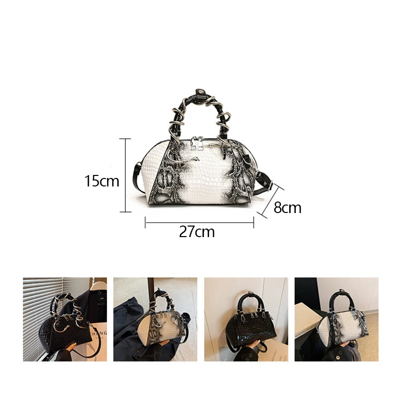 Lawaia Feeling женская модная вечерняя сумка с крокодиловым узором винтажная со