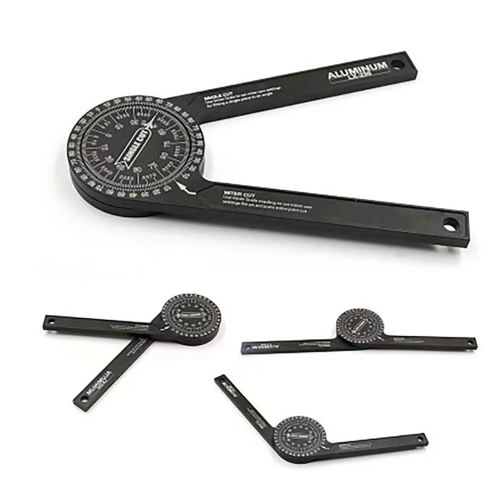 

Aluminium Alloy Miter Saw Protractor Woodworking Angle Finder Inclinometer Miter Saw Dividing Angle Measuring Device Tool