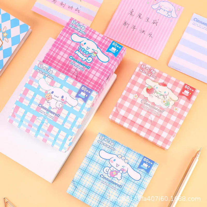 

New Sanrio Kawaii Cinnamoroll Kuromi Post-It Notes Cute Student Removable Notepad Can Paste Note Paper Memo Note Paper