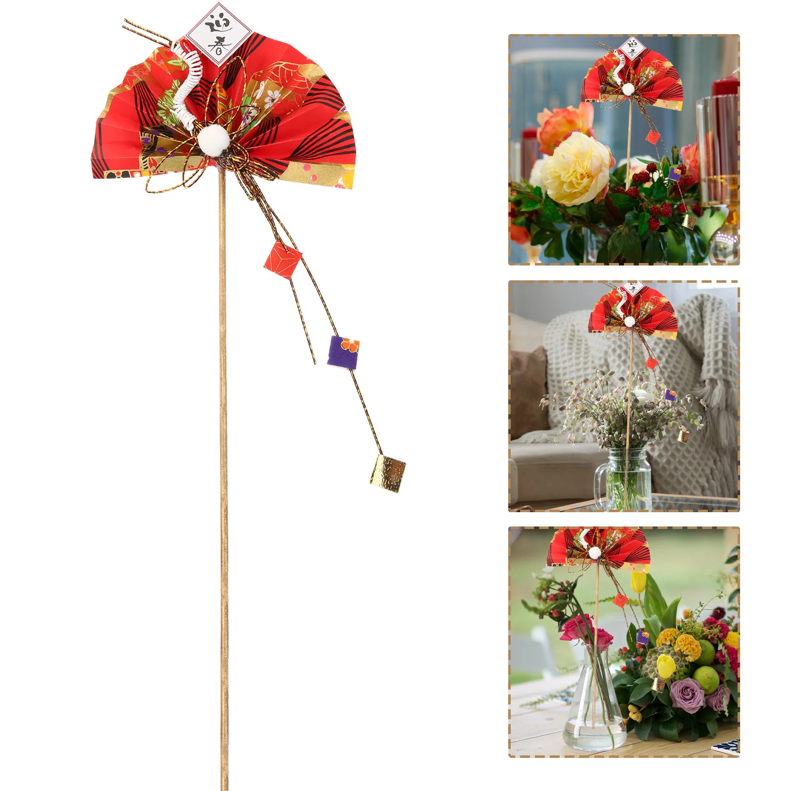 

Japanese Style Flower Arrangement Pick Flower Bouquet Decorative Accessory