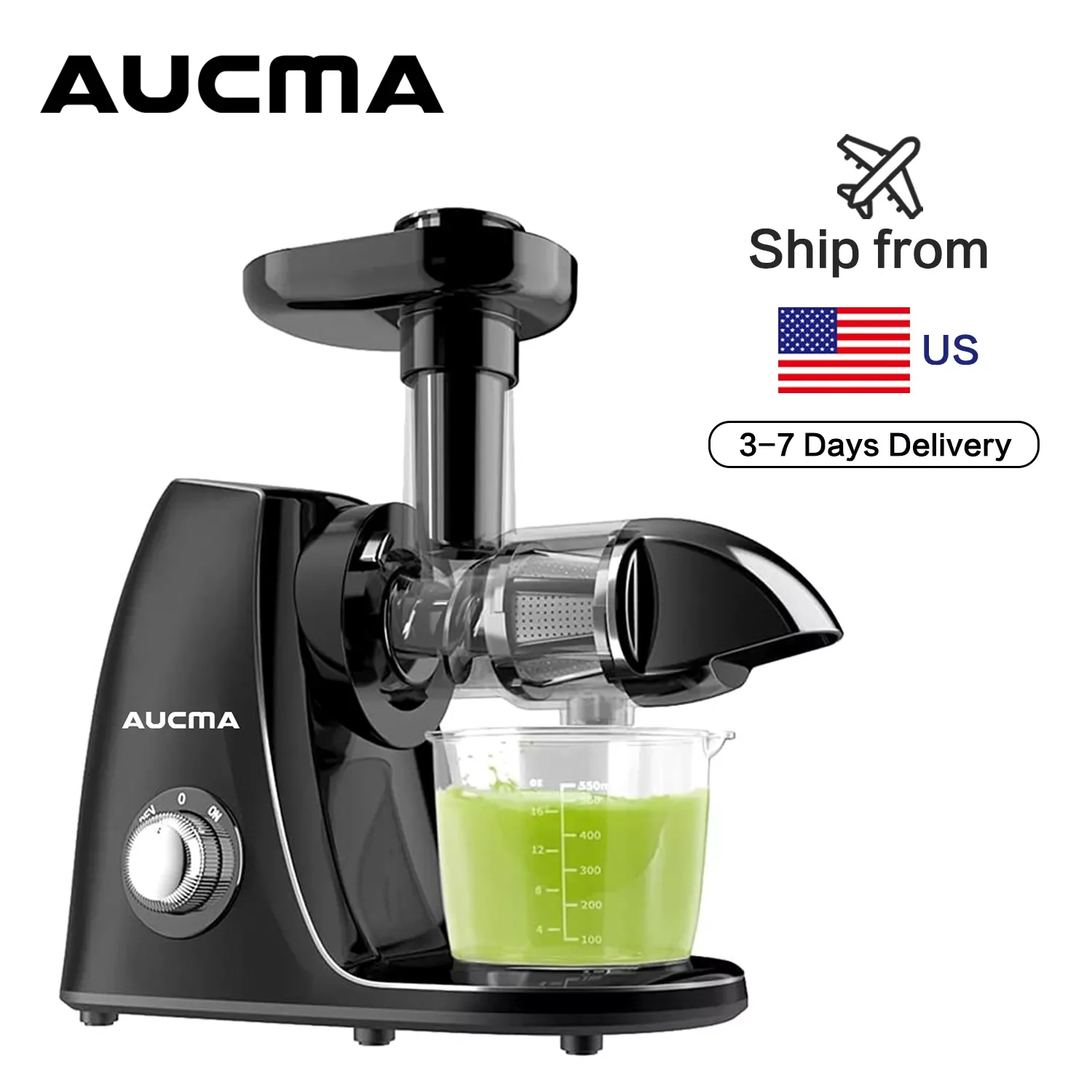

NEW2023 BPA Free Slow Masticating Auger Juicer Fruit Vegetable Low Speed Juice Extractor Compact 150W Cold Press Juicer Machine