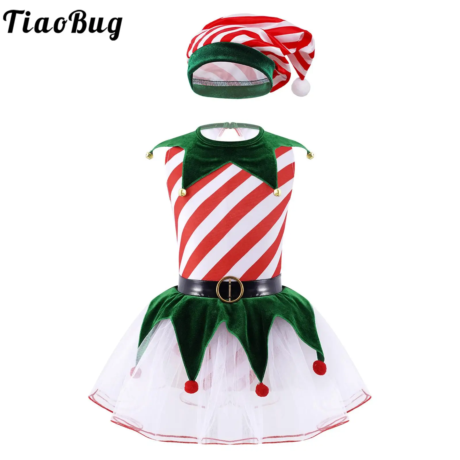 

2 шт., детское платье-пачка с помпоном, без рукавов, 4-16