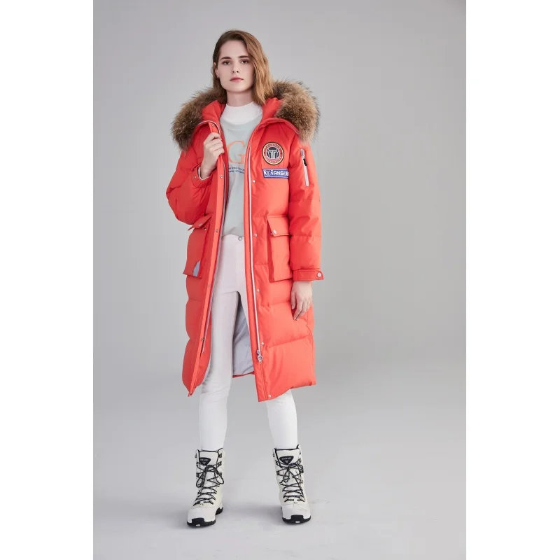 High Quality  Women Winter Hooded Goose Down Jacket female down jacket women's down coats