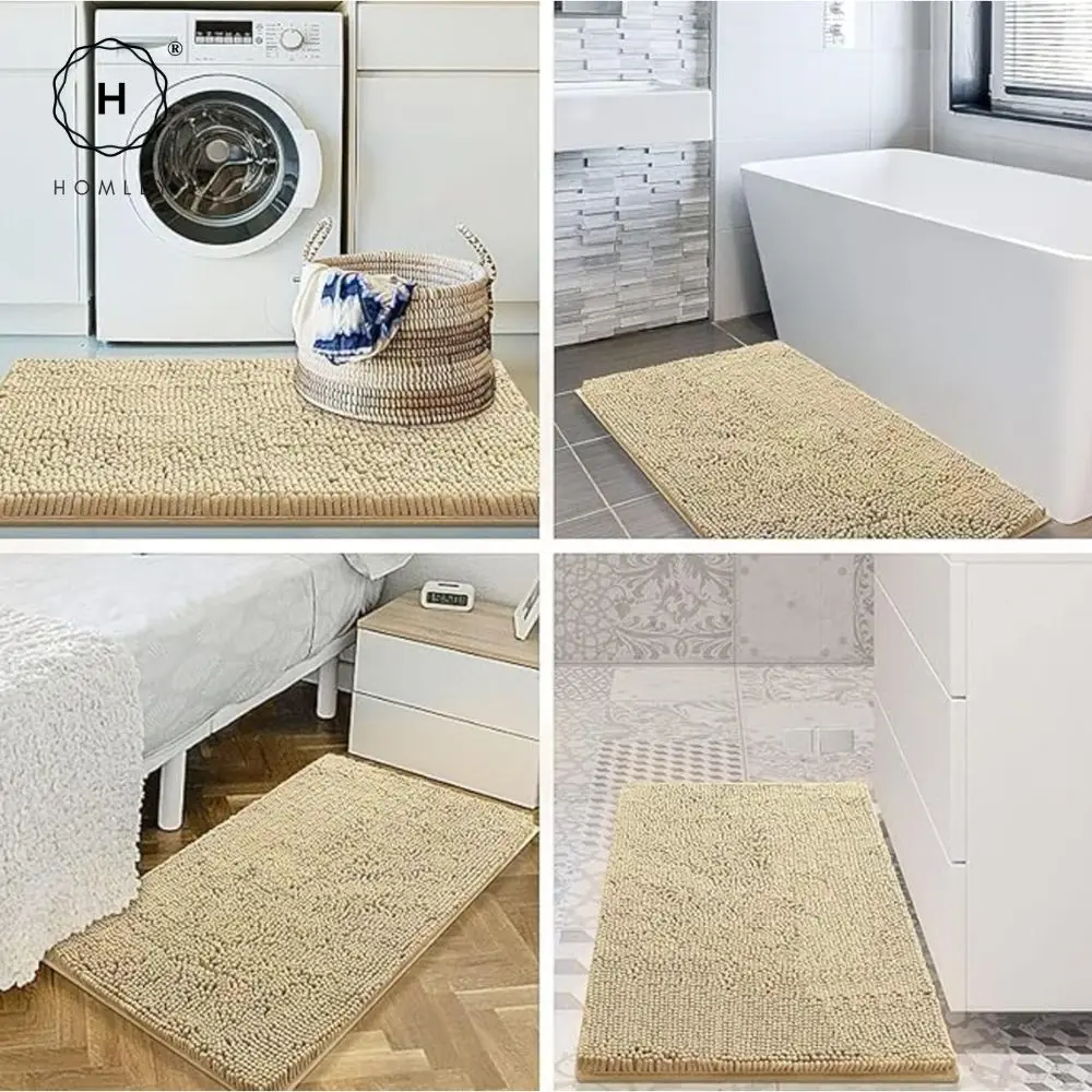 Homlly Chenille Роскошный дверной коврик для ванной комнаты