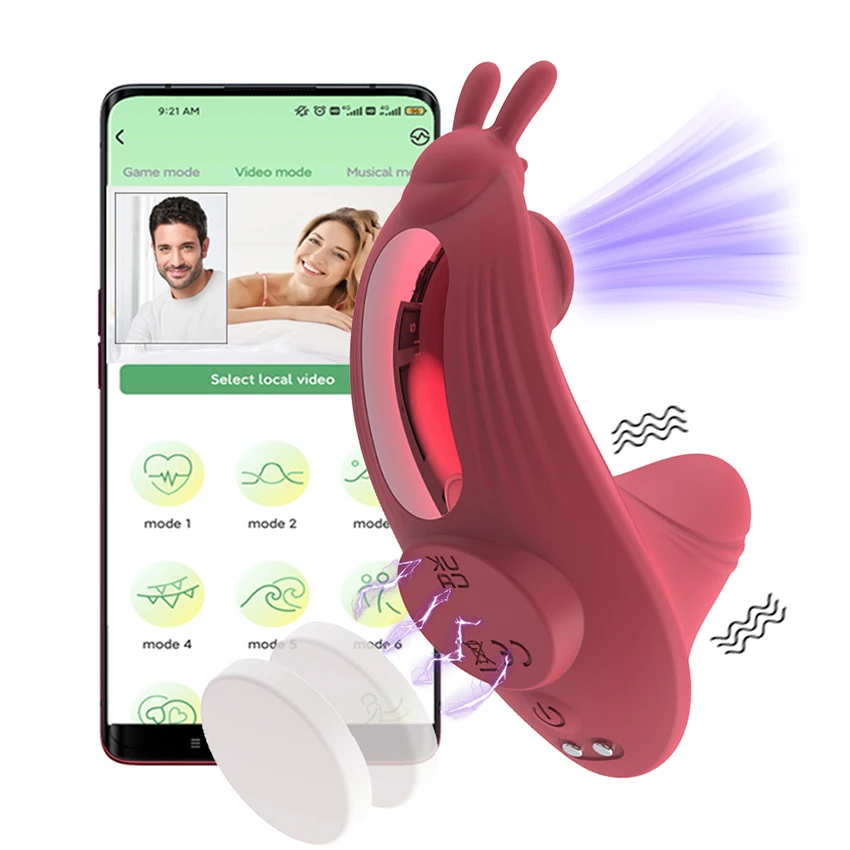 Секс-игрушки вибратор для сосания в трусиках женщин Bluetooth-пульт дистанционного