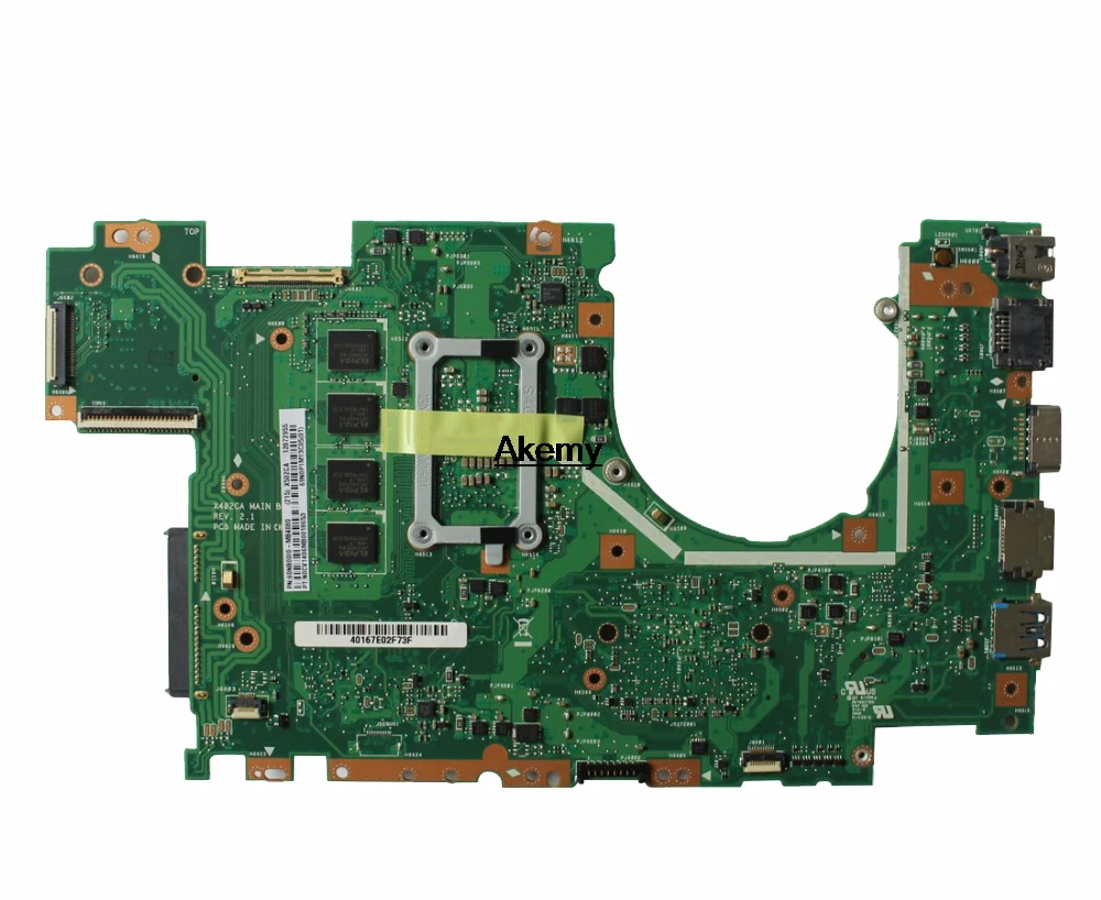 Ноутбучная материнская плата X402CA X502CA с 4 гб RAM и i3 CPU для Asus X502C X402C F502C F402C главная плата для ноутбука Тесты 100% OK.