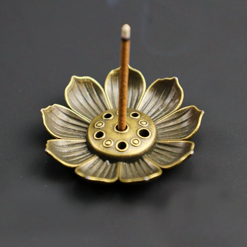 

Металлическая курильница Zen Lotus Buddha