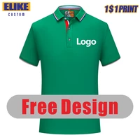 elike summer high quality custom polo shirt logo breathable embroidery men and women clothing print team group brand 2022