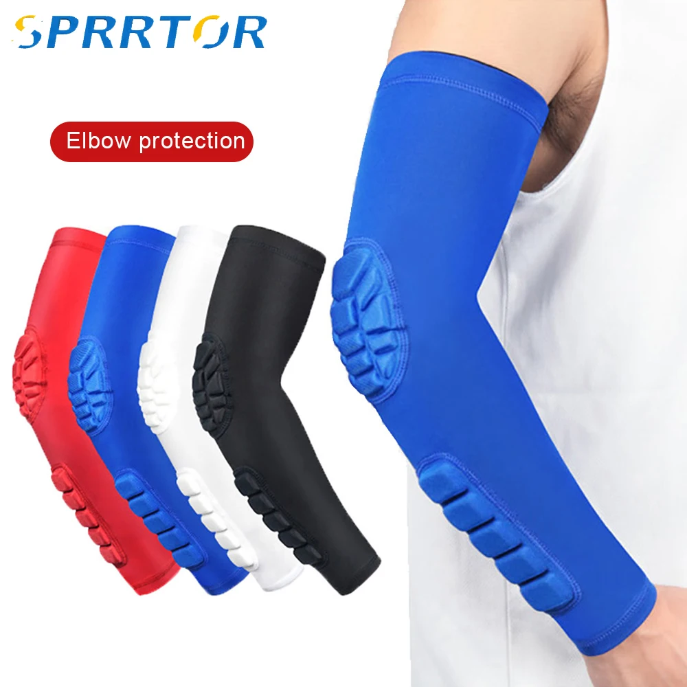 

1PCS Crashproof Basketball Shooting Elbow Support Compression Sleeve Arm Brace Protector Sport Safety Elbow Pads