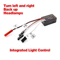 dumborc 10a brushed esc 2s3s 12v dual way speed controller brake led control for rc vehicle car boat tank airplane drone