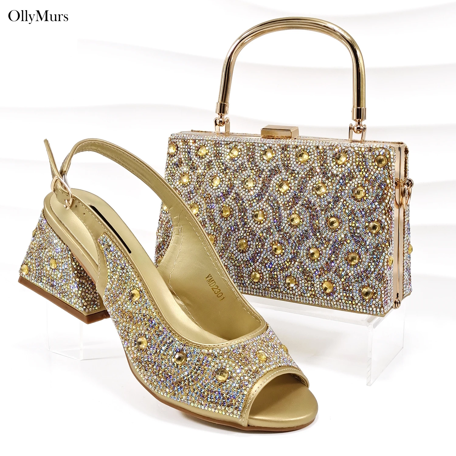 Летний дизайн специальный комплект женской обуви и сумок итальянские элегантные