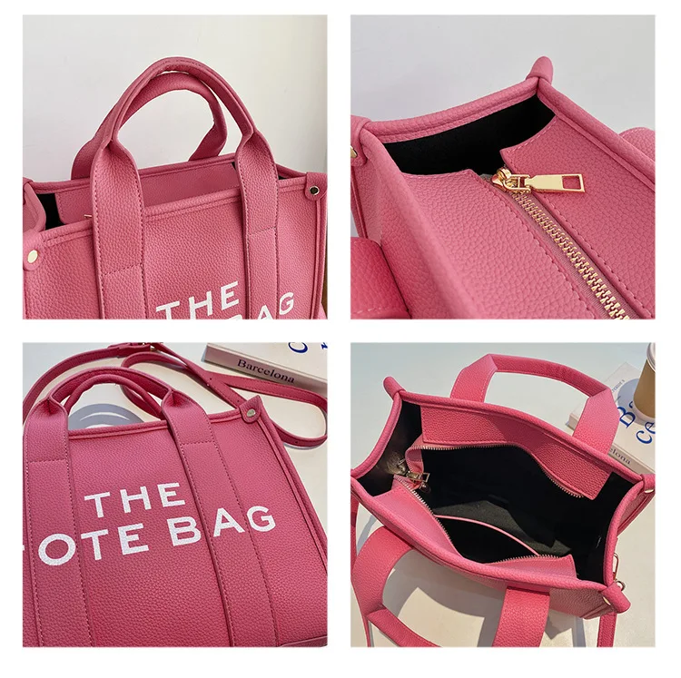 The Tote Bag 2023 Glossy PU Shoulder Crossbody Bag Luxury Designer Female Shopping Handbags for Women