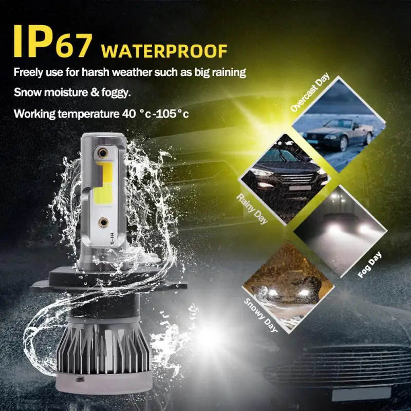 

Led Headlight Conversion Kit High Power Durable Car Light Universal Car Headlight Bulbs Car Accessories